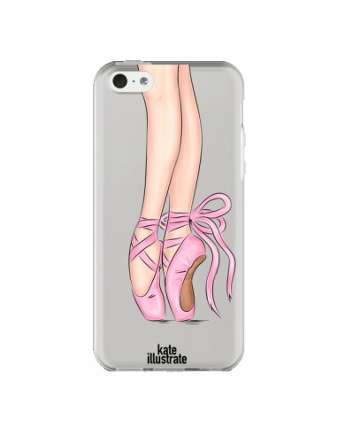 Coque Ballerina Ballerine Danse Transparente pour iPhone 5C - kateillustrate