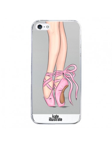 Coque Ballerina Ballerine Danse Transparente pour iPhone 5/5S et SE - kateillustrate