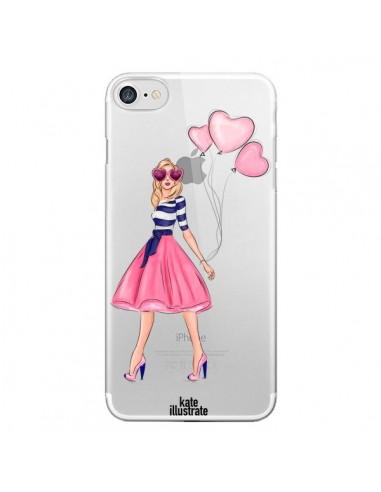 Coque Legally Blonde Love Transparente pour iPhone 7 - kateillustrate