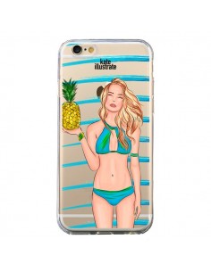 Coque iPhone 6 et 6S Malibu Ananas Plage Ete Bleu... 2