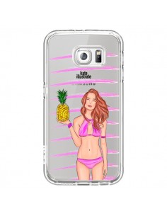 Coque Malibu Ananas Plage Ete Rose Transparente pour... 2