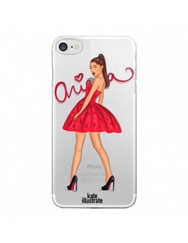 Coque Ariana Grande Chanteuse Singer Transparente pour iPhone 7 - kateillustrate
