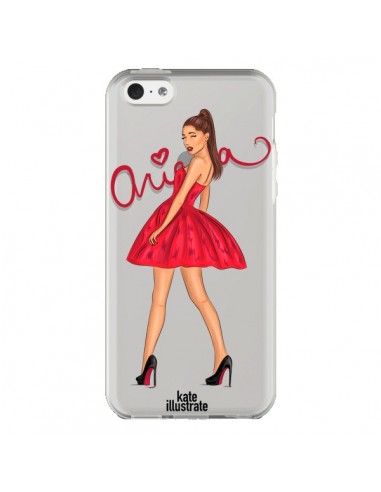 Coque Ariana Grande Chanteuse Singer Transparente pour iPhone 5C - kateillustrate