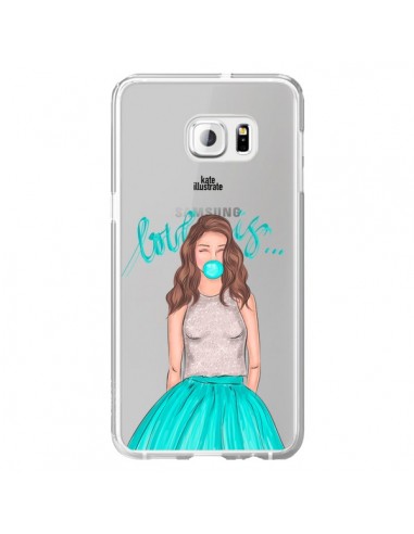 Coque Bubble Girls Tiffany Bleu Transparente pour Samsung Galaxy S6 Edge Plus - kateillustrate