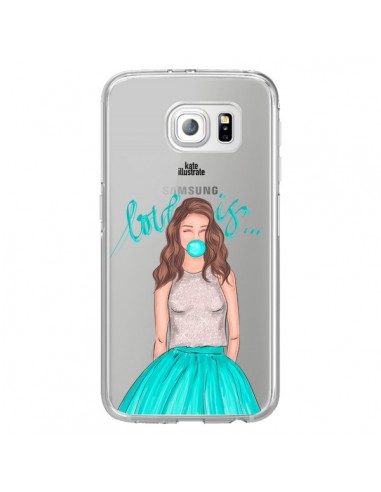 Coque Bubble Girls Tiffany Bleu Transparente pour Samsung Galaxy S6 Edge - kateillustrate