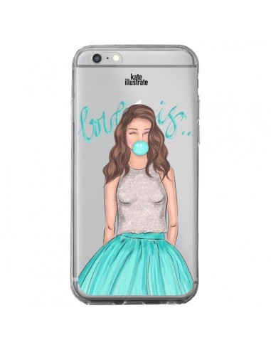 Coque Bubble Girls Tiffany Bleu Transparente pour iPhone 6 Plus et 6S Plus - kateillustrate