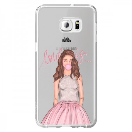 Coque Bubble Girl Tiffany Rose Transparente pour Samsung Galaxy S6 Edge Plus - kateillustrate Coque Bubble Girl Tiffany Rose Transparente pour Samsung Galaxy S6 Edge Plus - kateillustrate