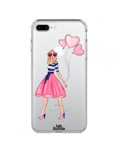 Coque Legally Blonde Love Transparente pour iPhone 7 Plus - kateillustrate