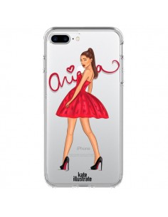 Coque Ariana Grande Chanteuse Singer Transparente pour iPhone 7 Plus - kateillustrate