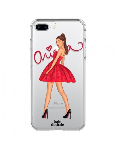 Coque Ariana Grande Chanteuse Singer Transparente pour iPhone 7 Plus - kateillustrate
