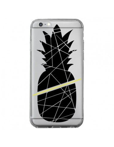 Coque iPhone 6 Plus et 6S Plus Ananas Noir Transparente - Koura-Rosy Kane
