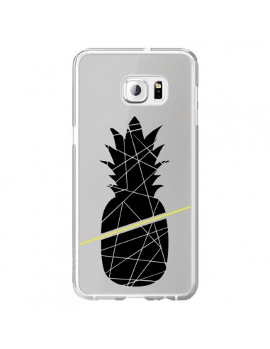 Coque Ananas Noir Transparente pour Samsung Galaxy S6 Edge Plus - Koura-Rosy Kane