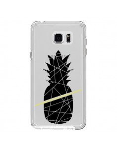Coque Ananas Noir Transparente pour Samsung Galaxy Note 5...