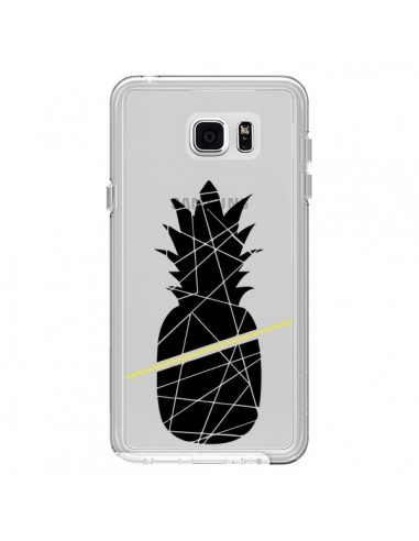 Coque Ananas Noir Transparente pour Samsung Galaxy Note 5 - Koura-Rosy Kane