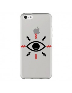 Coque iPhone 5C Eye I See You Oeil Transparente -...