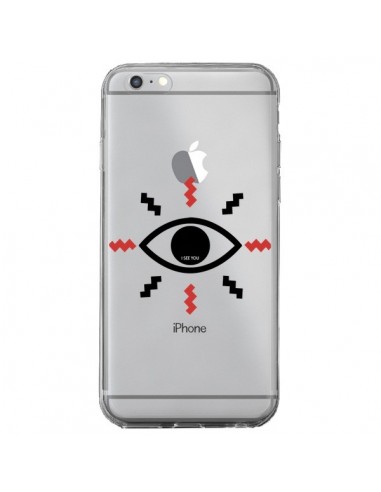 Coque iPhone 6 Plus et 6S Plus Eye I See You Oeil Transparente - Koura-Rosy Kane