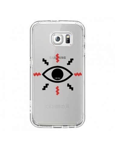 Coque Eye I See You Oeil Transparente pour Samsung Galaxy S6 - Koura-Rosy Kane