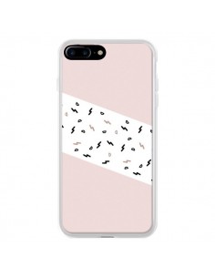 Coque iPhone 7 Plus et 8 Plus Festive Pattern Rose -...