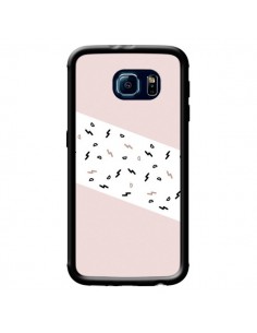 Coque Festive Pattern Rose pour Samsung Galaxy S6 -...