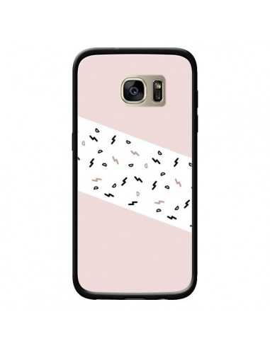 Coque Festive Pattern Rose pour Samsung Galaxy S7 Edge - Koura-Rosy Kane