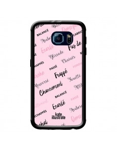 Coque Ballerina Ballerine Mots pour Samsung Galaxy S6 -...