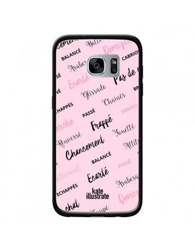 Coque Ballerina Ballerine Mots pour Samsung Galaxy S7 - kateillustrate