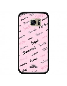 Coque Ballerina Ballerine Mots pour Samsung Galaxy S7...