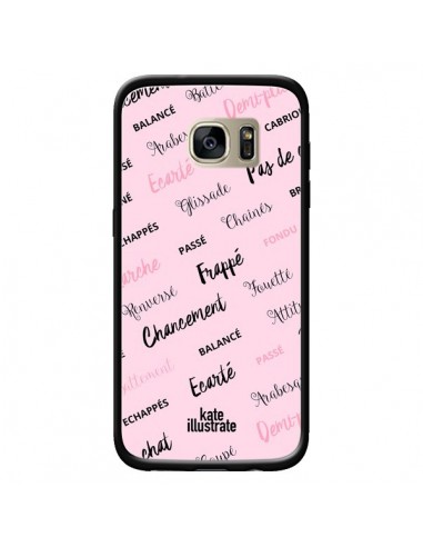 Coque Ballerina Ballerine Mots pour Samsung Galaxy S7 Edge - kateillustrate