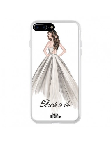 Coque iPhone 7 Plus et 8 Plus Bride To Be Mariée Mariage - kateillustrate