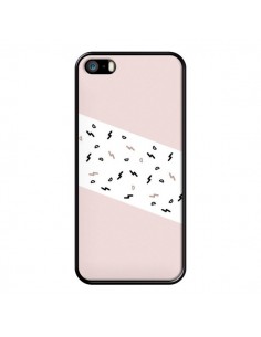 Coque iPhone 5/5S et SE Festive Pattern Rose - Koura-Rosy...