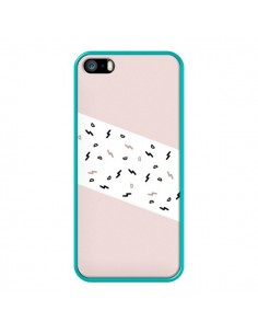 Coque iPhone 5/5S et SE Festive Pattern Rose - Koura-Rosy... 2