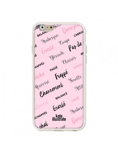 Coque iPhone 6 et 6S Ballerina Ballerine Mots - kateillustrate