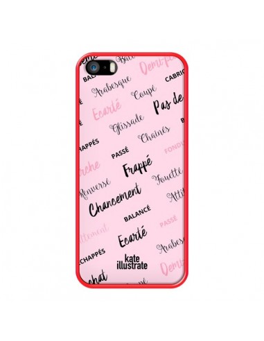 Coque iPhone 5/5S et SE Ballerina Ballerine Mots - kateillustrate