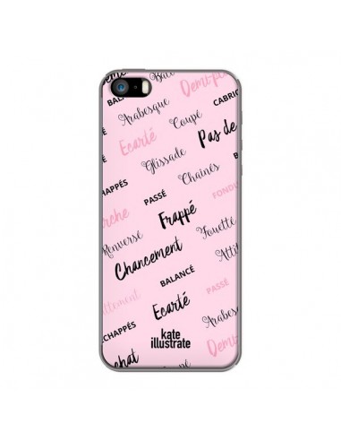 Coque iPhone 5/5S et SE Ballerina Ballerine Mots - kateillustrate