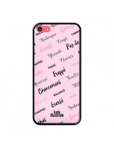 Coque iPhone 5C Ballerina Ballerine Mots - kateillustrate