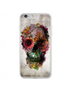 Coque iPhone 6 Plus et 6S Plus Skull Flower Tête de Mort...