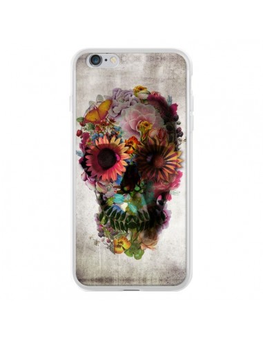 Coque iPhone 6 Plus et 6S Plus Skull Flower Tête de Mort - Ali Gulec