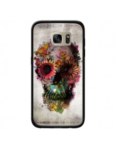 Coque Skull Flower Tête de Mort pour Samsung Galaxy S7...