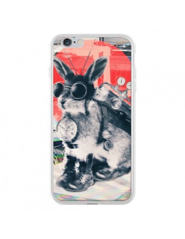 Coque iPhone 6 Plus et 6S Plus Lapin Time Traveller - Ali Gulec