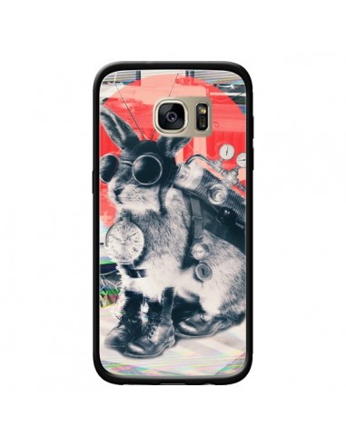 Coque Lapin Time Traveller pour Samsung Galaxy S7 Edge - Ali Gulec