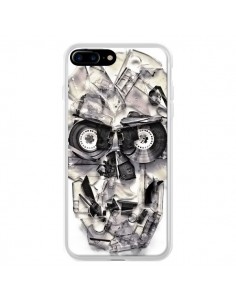 Coque iPhone 7 Plus et 8 Plus Tape Skull K7 Tête de Mort...