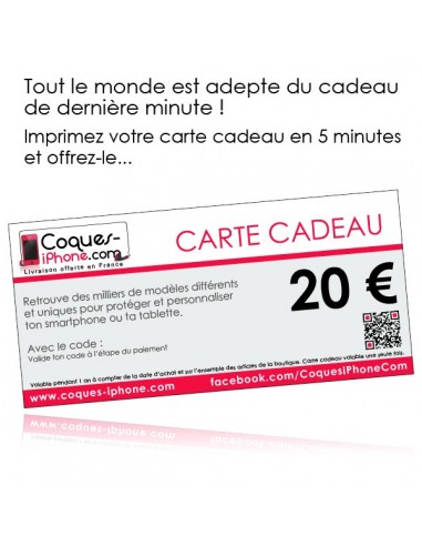 Carte Cadeau de 20€