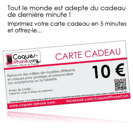 Carte Cadeau de 10 Carte Cadeau de 10