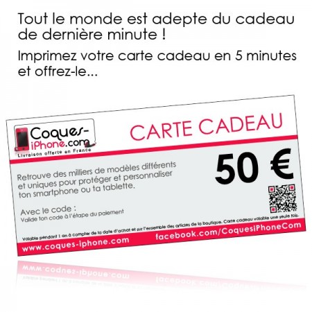 Carte Cadeau de 50 Carte Cadeau de 50