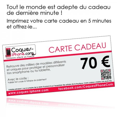Carte Cadeau de 70 Carte Cadeau de 70