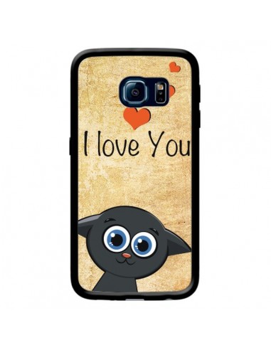 Coque Cute Cat pour Samsung Galaxy S6 Edge - Nico