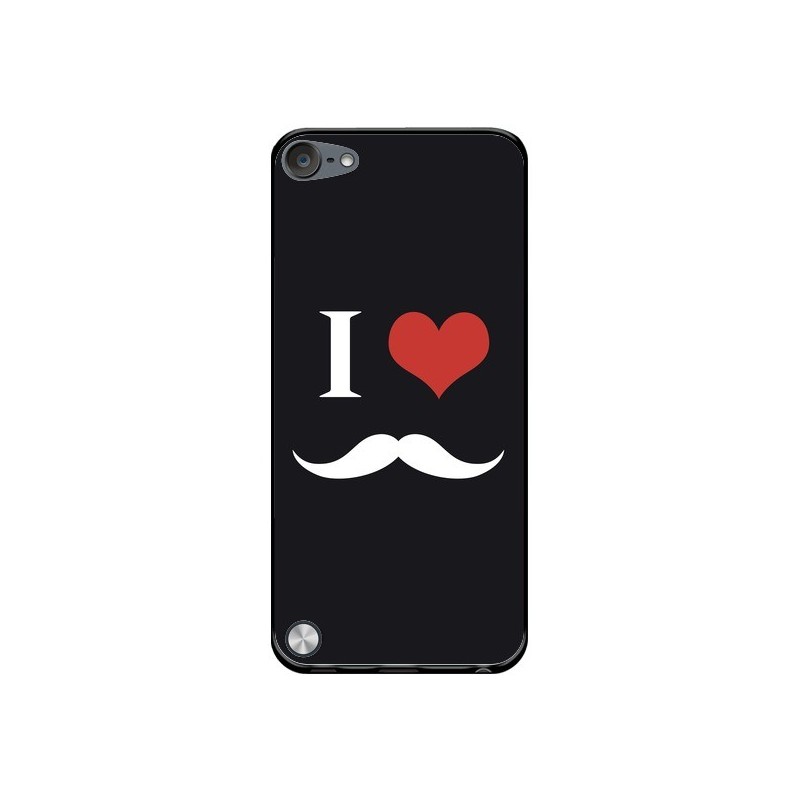 Coque I Love Moustache pour iPod Touch 5/6 et 7 - Nico
