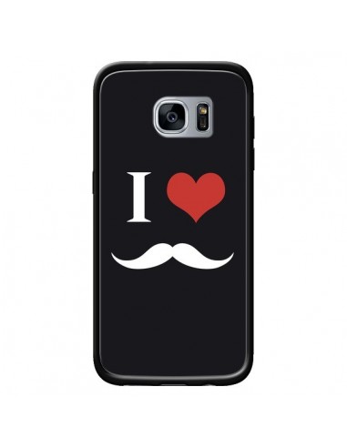 Coque I Love Moustache pour Samsung Galaxy S7 - Nico