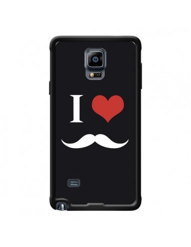 Coque I Love Moustache pour Samsung Galaxy Note 4 - Nico