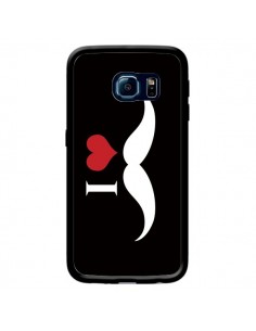 Coque I Love Moustache Big pour Samsung Galaxy S6 Edge -...